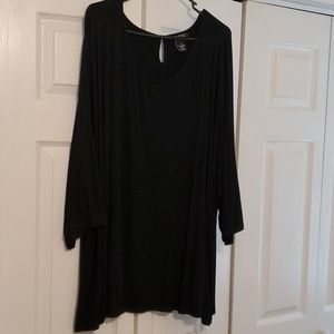 Ladies plus size 3x black tunic